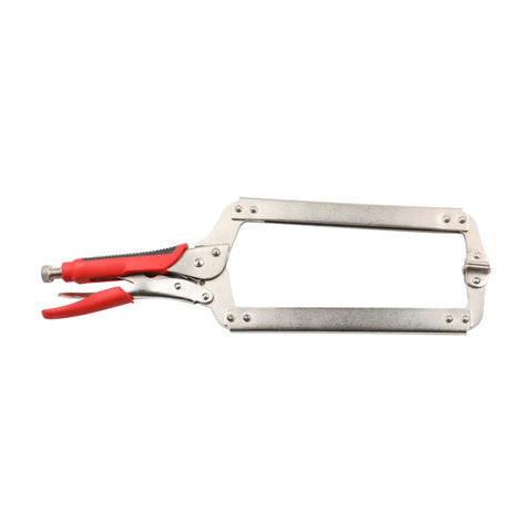 18 Inch Locking C Clamp Pliers With Swivel Pad For Welding And Woodworking, Heavy Duty Locking Pliers Electrician Maintenance Tools, 2 Pack