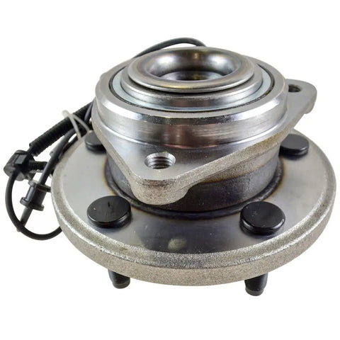 Front Steering Suspension Kit With Wheel Bearings Tie Rods Ball Joints End Links For Jeep Commander 2006 2010 part showing metal wheel bearing assembly.