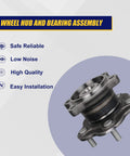 Rear Wheel Bearing And Hub Assembly OEM Grade 512201 For Nissan Altima 2002-2006 Maxima 2004-2008 Quest 2004-2009 5 Lug With ABS