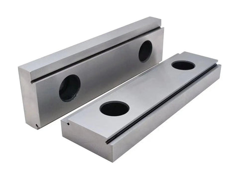 6 Inch Double Step Milling Vise Jaws For Standard Precision Type Milling Vises And Similar Styles, metal jaw set
