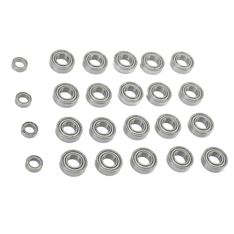 One Eighth RC Ball Bearing Kit Steel Ball Bearings For High-Precision Wheel Hubs 24 Pieces Upgrade For One Eighth Scale RC Cars