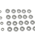One Eighth Scale RC Ball Bearing Kit, Beefed-Up High-Precision Steel Bearings For Wheel Hubs, 24-Piece Set in assorted sizes.