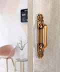 Two Pack Zinc Alloy Door Pull Handles In European Antique Style for cabinets wardrobes gates and barn doors easy install visible