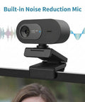 Smooth Operator 4K Uhd Webcam With Noise Canceling Mic And Slide Privacy Cover, 100 Degree Wide Angle USB desktop camera with built-in mic.