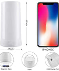 LED Flame Lights With Remote Control And USB Rechargeable Battery Four Modes Dimmable Night Light size comparison to smartphone