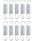 Heavy Duty Extension Springs 10 Pack Steel Barrel For Garage Doors And Ramps High Load Capacity Up To 50kg Tension Without Losing Elasticity, galvanized steel, 2.3cm diameter springs