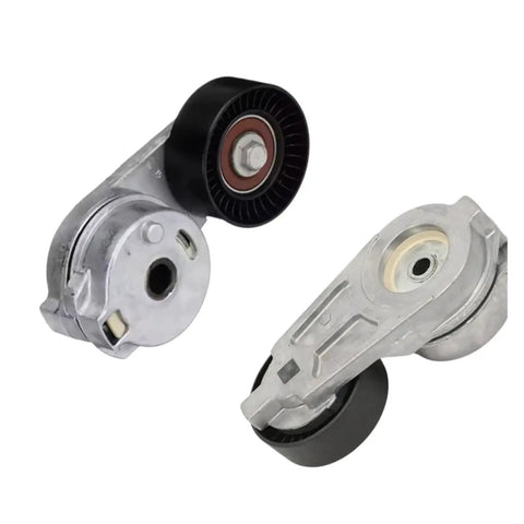 High Performance Serpentine Belt Tensioner And Idler Pulley Kit Keeps Engine Running Smooth For Chrysler 300C Jeep Wrangler Dodge Charger 2004 Plus Prevents Slip Screech And Jumping With Rock Solid Durability. two metal tensioner pulleys