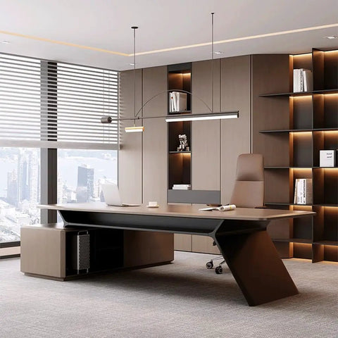 Top Tier Executive Computer Desk For Modern Home Office Workstation Featuring Rock Solid Build And Sleek Smooth Surface Game Changer Setup with stylish design