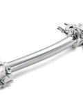 Rock Solid Drum Rack Wing Expansion Bar Adds 24 Inch Curved Space for quick cymbal mounting with inline T clamp attachment.