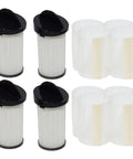 Top Shelf Replacement Filters Compatible With EyeVac Home And Pet Touchless Vacuum Four Hepa Pre Motor Filters Eight Filter Screens.