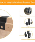 4 Piece Drawer Front Installation Clamps Set Adjustable Drawer Fixing Clips Cabinet Jig C Clamps For Woodworking