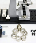 Watch Case Opener And Closer Tool Set Pro Grade For DIY Repair Includes All Parts And Black Holder Fits Most Watches Up To 42mm Complete Watchmaker Kit For Quick Maintenance
