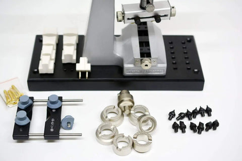 Watch Case Opener And Closer Tool Set Pro Grade For DIY Repair Includes All Parts And Black Holder Fits Most Watches Up To 42mm Complete Watchmaker Kit For Quick Maintenance