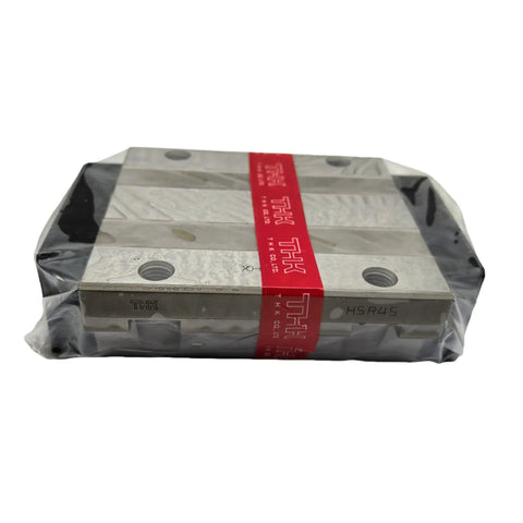 Rock Solid Linear Guide Rail With HSR45LB Carriage 50x120x170.8mm packaged in plastic wrapping, showing branding and model number.