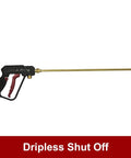 Brass spray wand for 15-Gallon 12 Volt Dripless EZ Mount ATV UTV Spot Sprayer With 2.2 GPM Diaphragm Pump Translucent White Tank.