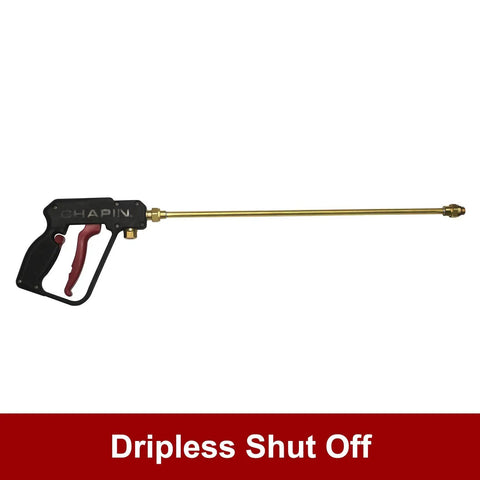 Brass spray wand for 15-Gallon 12 Volt Dripless EZ Mount ATV UTV Spot Sprayer With 2.2 GPM Diaphragm Pump Translucent White Tank.