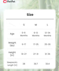 Size chart for Bamboo Viscose Baby Sleep Sack 0.5 TOG Beige for 0-6 Months showing age, weight, height, and sleepsack length.