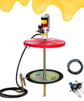 Heavy Duty Industrial Pneumatic Grease Pump For Twenty To Fifty Five Gallon Drums with long extraction rod and air-powered components.