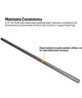 Universal Three-Quarters-Inch Solid Steering Shaft, 48 Inch Long, Built for Custom Steering Columns and Race Car Fabrication, Beefy 1018 Cold Rolled Steel, Precise Fit With U-Joints, Durable and Built to Last for Street, Track, and Hot-Rod Builds. 3/4 in steel shaft