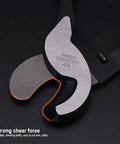 Heavy Duty Cable Cutters Forged From Hardened High Carbon Steel Slice Through Four Zero Aluminum Two Zero Copper And Com Wiring Like Hot Butter, cutting edge detail.