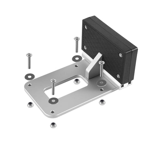 Universal Transom Trolling Motor Mounting Bracket For Kayaks And Small Boats Clamp On Electric Motor Bracket with hardware visible