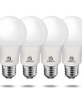 4 Pack 60 Watt Equivalent A19 LED Light Bulbs Daylight 5000K 9W Non Dimmable E26 Base UL Listed 760 Lumens visible
