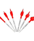 Six Piece Spade Bit Set With Nail Kicker Dura Tip For Knotty Lumber And Embedded Nails Pocket Friendly Pro Quality Self Feeding Drill Bits.