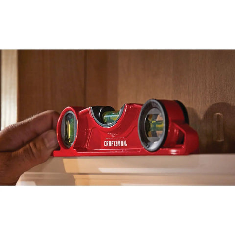 Workhorse 9 Inch Cast Torpedo Level With Rare Earth Magnets For A Lockdown Grip On Metal Surfaces And A Swiveling Magnified Center Vial Providing Killer Accuracy For Your Next Drywall Or Framing Gig
