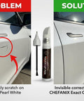 2 In 1 Pure Black Touch Up Paint Kit For Cars And Motorcycles With OEM Color Match, Quick Dry Formula, Scratch Repair Pen And Brush.