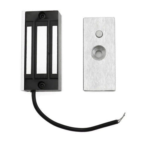 Heavy Duty 4 Pack Electric Magnetic Lock With Rock Solid 130 Lb Grip For Door Access And Entry Systems Featuring Dc 12v Power showing magnetic lock components.