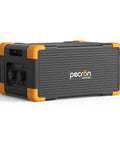 Massive 3840Wh LiFePO4 Expansion Battery with Built-In BMS, black and orange with ribbed exterior, for home, RV, and off-grid use.