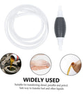 Easy Peasy Manual Transfer Pump Kit - Hand Operated Siphon Pump With Hose For Liquid Transfer, Ideal For Cars And Boats, Emergency Use, Compatible With Gasoline And Water, Spill-Free And Durable, clear hose and bulb pump