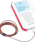 Wireless NIST Traceable Remote Temperature Sensor With WiFi Alerts And Text And Email Updates For Around The Clock Monitoring No Subscription Fees Red Color Option, with probe
