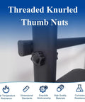 Bulletproof Black Plastic Star Knob Clamping Screws With Quarter Inch Carbon Steel Inserts And Knurled Thumb Grips For No Sweat Installation And Quick Adjustments Pack Of Twenty On machinery.