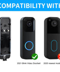 Built Tough Backplate Replacement For Leading Smart Doorbell Systems, compatible with 2021 Blink video doorbell mounting.