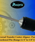 Self Centering Hole Transfer Punch With Hardened EN31 Pin close-up showing tapered alignment tip for precision drilling.