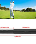 2 Pack 0.52 Inch Golf Club Extender Graphite Shaft Extension For Putter And Iron Golf Club Bodies Carbon Fiber Construction