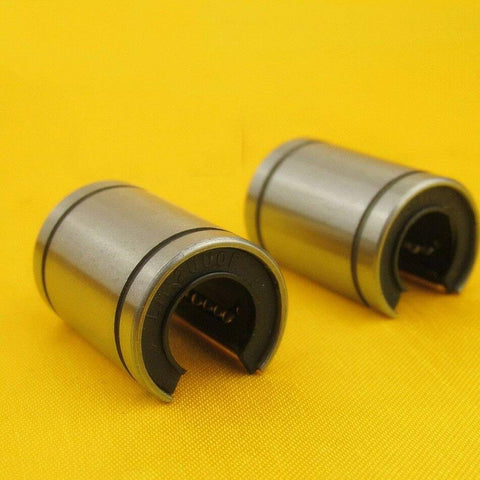 Two Pack LM16UU OP Precision Open Linear Motion Bushing Ball Bearing with Rubber Seals for CNC 3D Printer