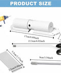 Simple Install Automatic Door Closer With Adjustable Speed Up To 180 Degrees, hydraulic buffer, product dimensions shown.