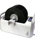 Heavy Duty Ultrasonic Vinyl Record Washer And Cleaner For 7 To 12 Inch Pressings with multiple records in position.