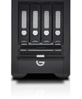 Top Shelf 16Tb Thunderbolt Portable Solid State Drive Raid Array Featuring Ev Bay Adapter front view with multiple drive bays.