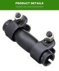 Front Suspension Kit For 1991 To 2001 Jeep Cherokee And 1991 To 1992 Comanche With Front Upper Ball Joints, Front Lower Ball Joints, Inner And Outer Tie Rod Ends, Adjusting Sleeve, 10 Piece Replacement Set black metal adjusting sleeve
