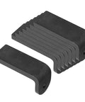 8 Pack Weld On Motorcycle Fender Mounting Brackets For Flat Fenders, Heavy Duty Low Carbon Steel, Plain Finish, stacked view