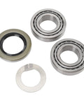 Heavy Duty Trailer Wheel Hub Bearings Kit 4 Piece Steel Alloy L44643 Inner Outer Bearings With Grease Seals Cotter Pins