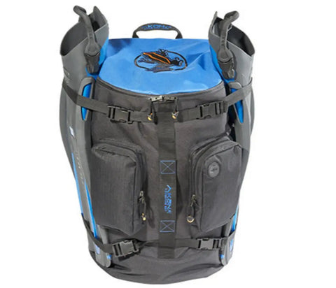 Globetrotter All In One Carry On Dive Backpack Blue Airport Ready Hassle Free Gear Hauler For Your Diving Kit With Pro Reg Bag Bottom Sleeve