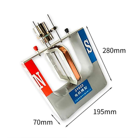 Multi Function Motor Demonstration Model For Physics Class Electromagnetism Teaching Aids Hands On Educational Science Kit That Lets You See Stator And Rotor Magnetic Field And Electricity Generation, 280mm
