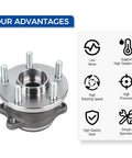 Rear Wheel Hub And Bearing Assembly For Subaru Legacy And Outback 2005 Through 2009 With ABS Encoder OEM Quality Replacement