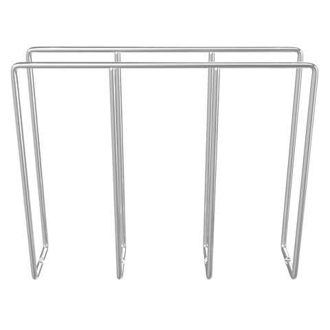 Chrome U-Shaped Wire Tray Divider for Baking and Cookie Sheets in Wall or Base Kitchen Cabinets, 3.25 Inch Face Opening.