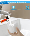 Person washing Shark Duoclean Vacuum Filter Replacement For Shark Ion Flex Duo Clean Series And Rocket under faucet
