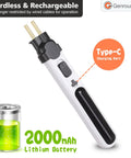 Kickass Cordless Foam Cutter And Rechargeable Hot Wire Pen That Cuts Styrofoam Like Butter Includes 6 In 1 Carving Tool Kit with 2000mAh battery.